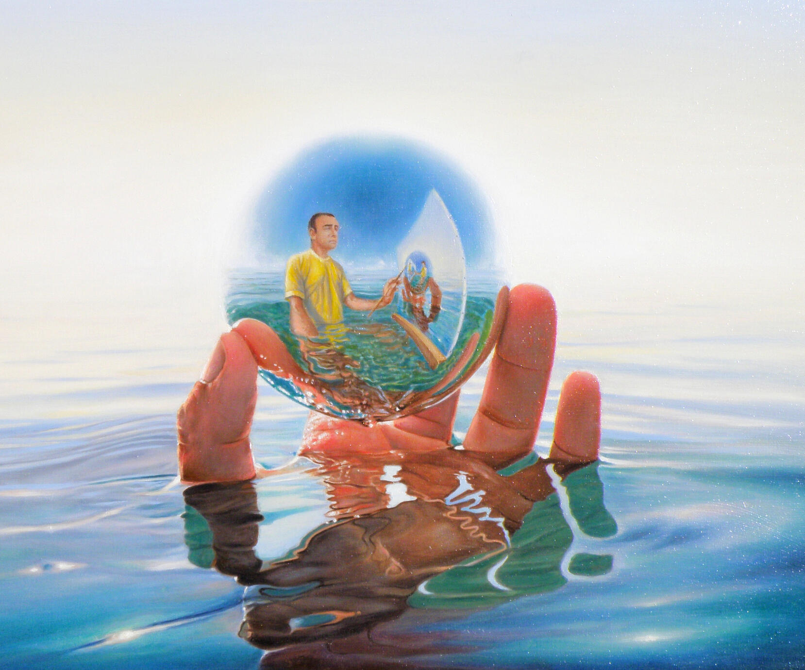 Immersion du peintre dans son oeuvre